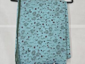 Mom saree - Skyblue